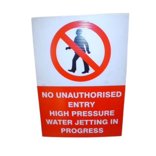 Warning Sign 'No Entry' Free Standing