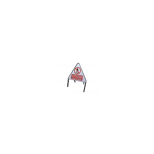 Water jetting Warning Triangular Sign